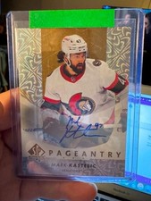 2022-23 SP Authentic Pageantry Autographs Mark Kastelic RC Auto Ottawa Senators