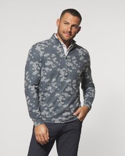 Big  Tall Gridlock Performance Microfleece 1/4 Zip Pullover Johnnie-O Mens