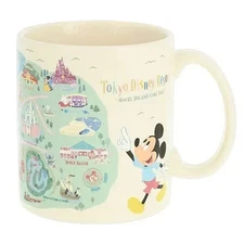 Japan Tokyo Disney Resort Big Mug Cup Park Map Design Souvenir Limited Edition