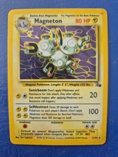 Pokémon TCG Magneton Fossil Holo Card 11/62