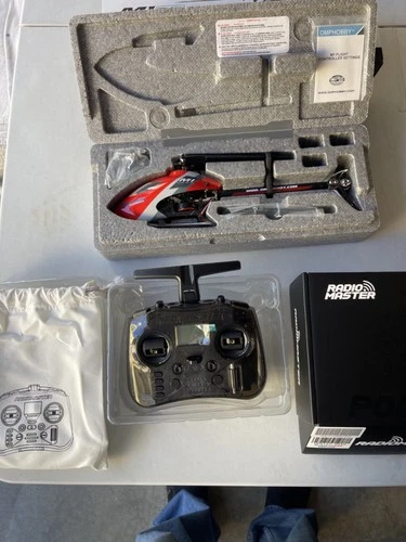 OMPHobby M1 Evo RC Helicopter RTF - Red New w/extras