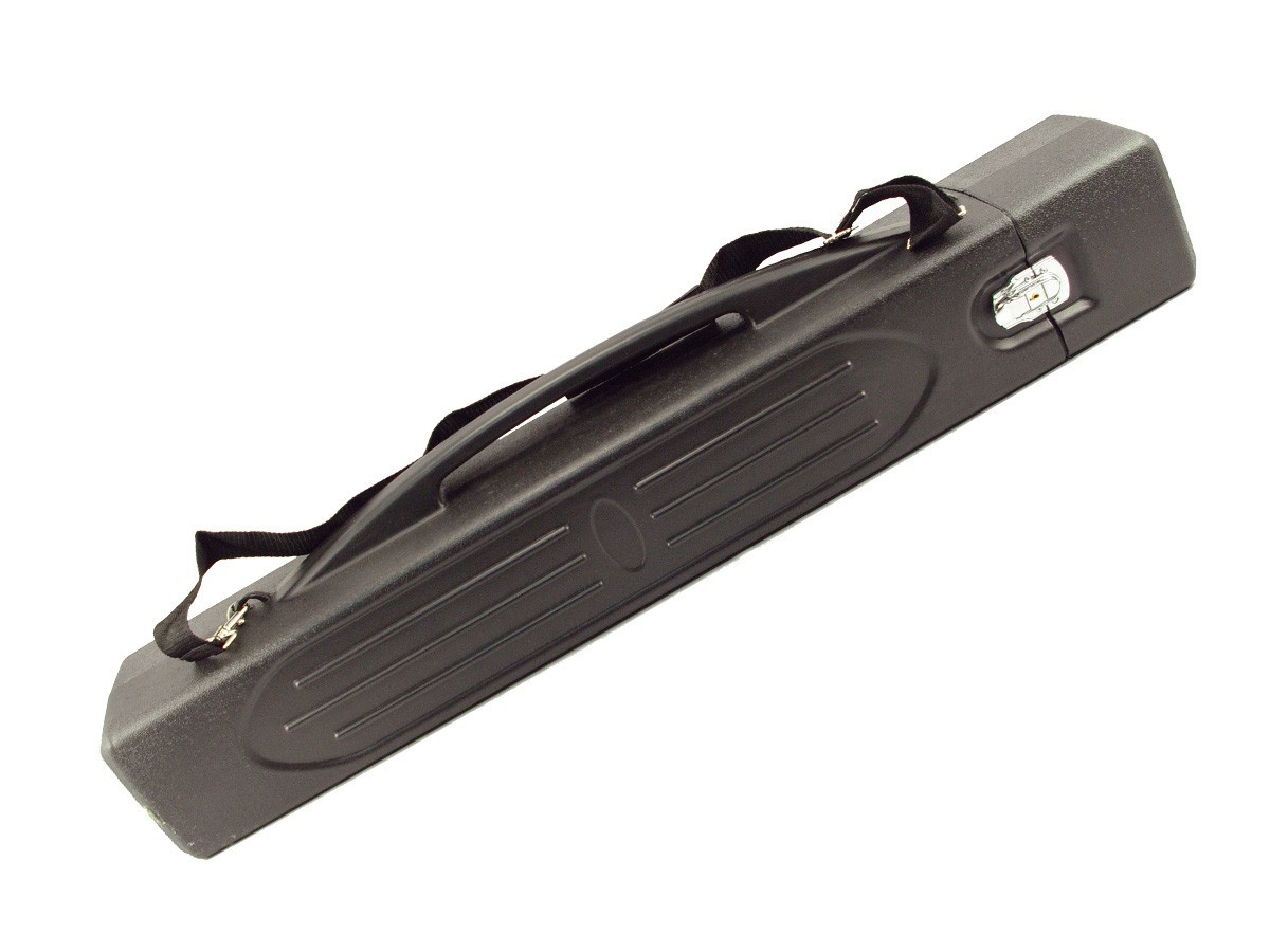 Hard Carrying Case, 41” long with handle, strap, and locking latches