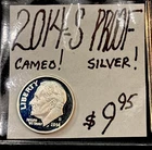 2014-S Silver Proof Roosevelt Dime! Cameo! Ten Cent Coin! ENN Coins