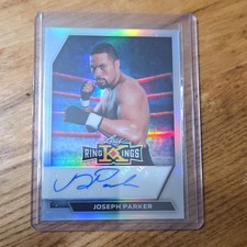 2026 Leaf Metal Ring Kings Joseph Parker AUTO SILVER PRISMATIC #8/10 New Zealand