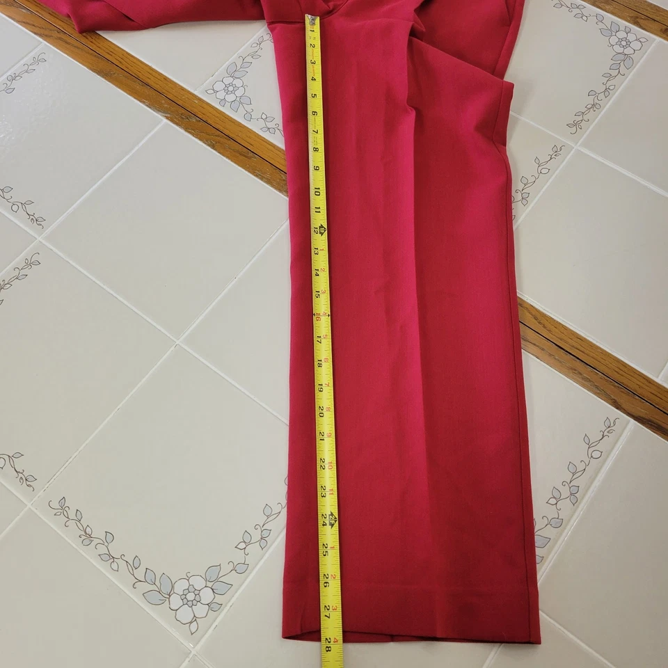 Old Navy Womens Red Extra High-Rise Taylor Wide Leg Pants Size S Petite 28x27.5 - Image 4 of 4