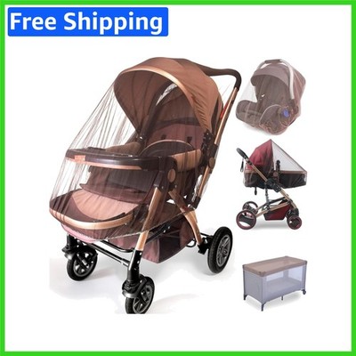 Eco-Friendly Stretchable Baby Mosquito Net - 2 Pack for Strollers and Car Seats