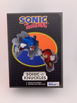 Hallmark Sonic vs Knuckles Christmas Tree Ornaments 2pc   NEW Sonic the Hedgehog