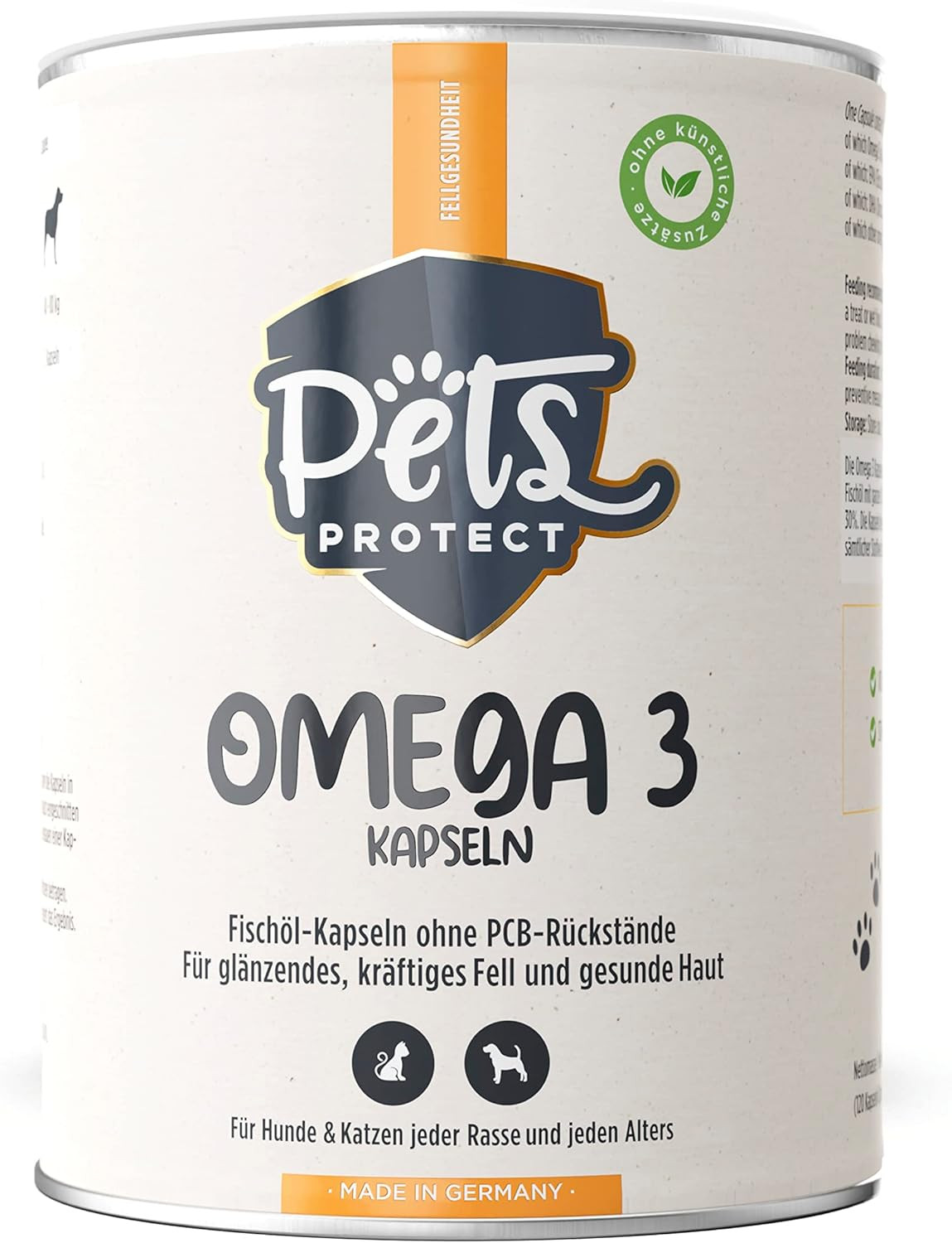 Omega-3 pour chiens contre les démangeaisons et la perte de poils gélules 1000mg