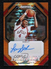 2024-25 Panini Prizm Draft Picks Orange Pulsar 15/49 Larry Johnson Auto 02ti