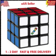 Rubik's Magnetic Speed Cube 3x3 Fast Puzzle for Kids and Adults Fun Fidget Toy