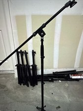 6 Musician's Gear MG100B Tripod Boom Microphone Stands Black