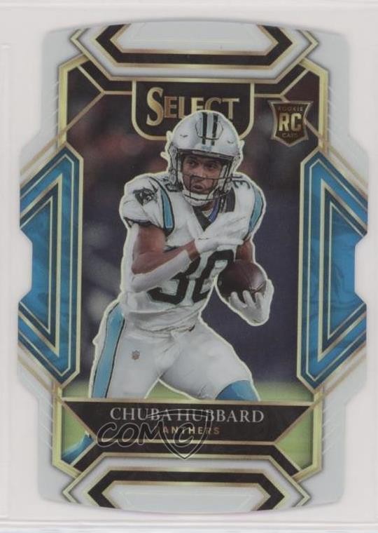 2021 Select Club Level White Prizm Die-Cut 5/99 Chuba Hubbard #276 Rookie RC n0c