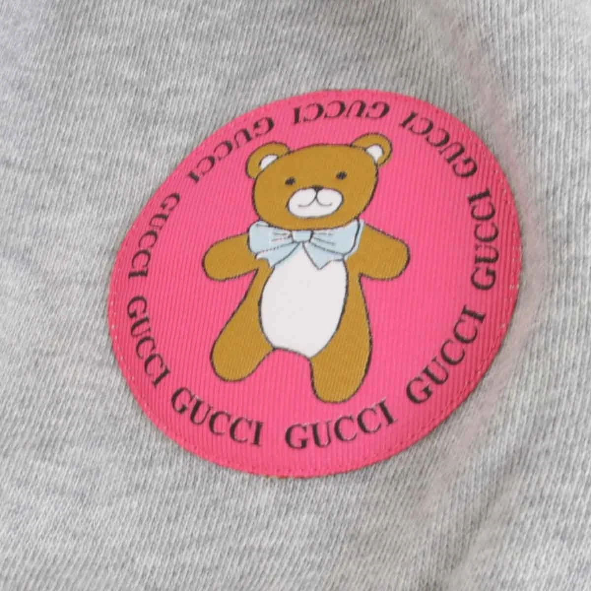 Felpa con cappuccio Gucci Exo Kai Collaborazione Orsacchiotto Taglia Xs Cotone Grigio Uomo