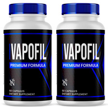  2 Pack Vapofil Advanced Male Pills Vapo Fil Formula Supplement 120 Capsules