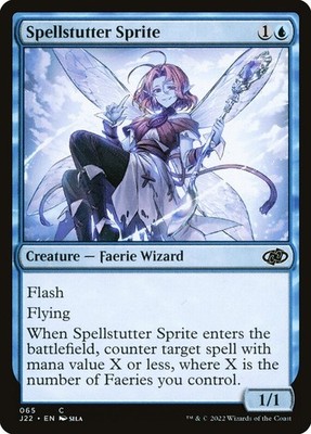 MTG Magic the Gathering Spellstutter Sprite (65/835) Jumpstart 2022 LP
