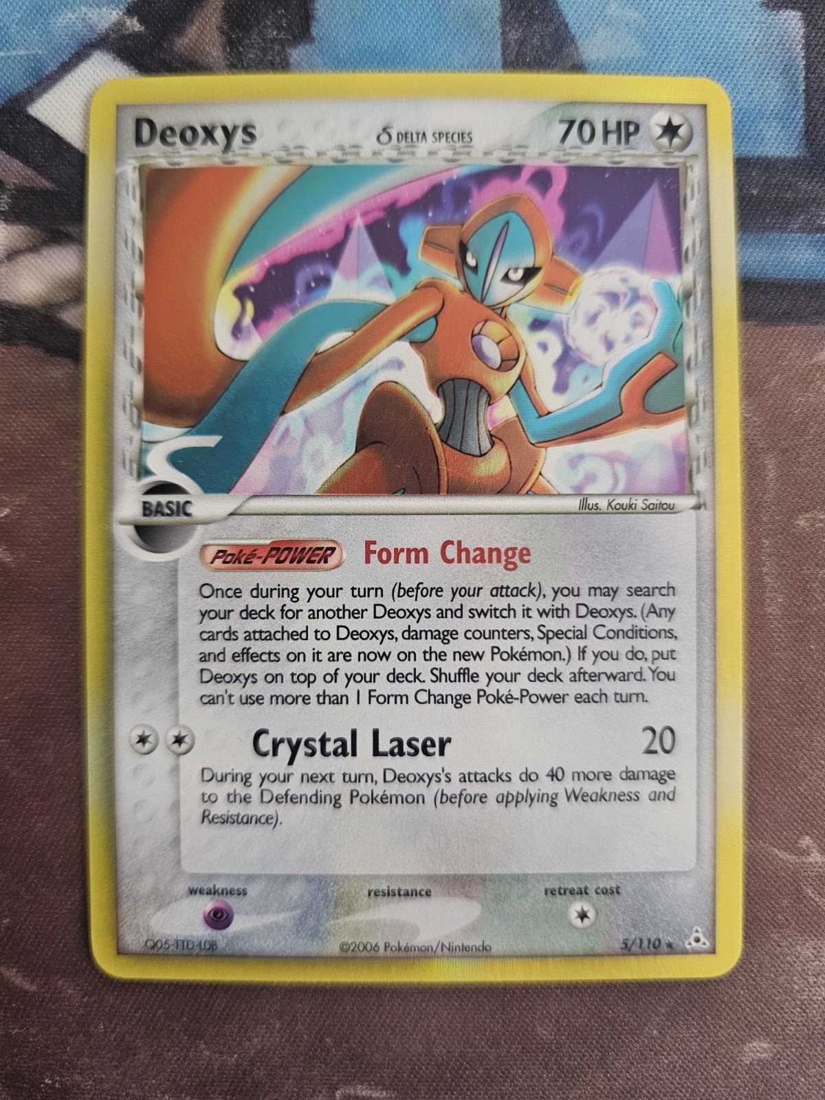 Deoxys (Delta Species - Normal Forme) 5/110 Holon Phantoms Holo NM