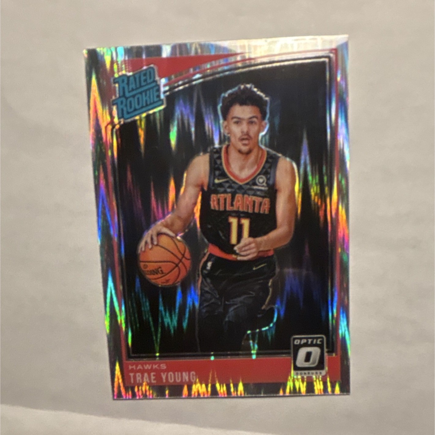 Panini 2018-19 Donruss Optic Rated Rookie Shock Prizm Trae Young #198 NBA