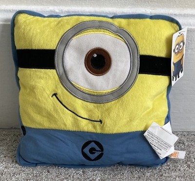 Brand New With Tag 10x10  Minion Despicable Me Movie Plush Pillow Toy Factory