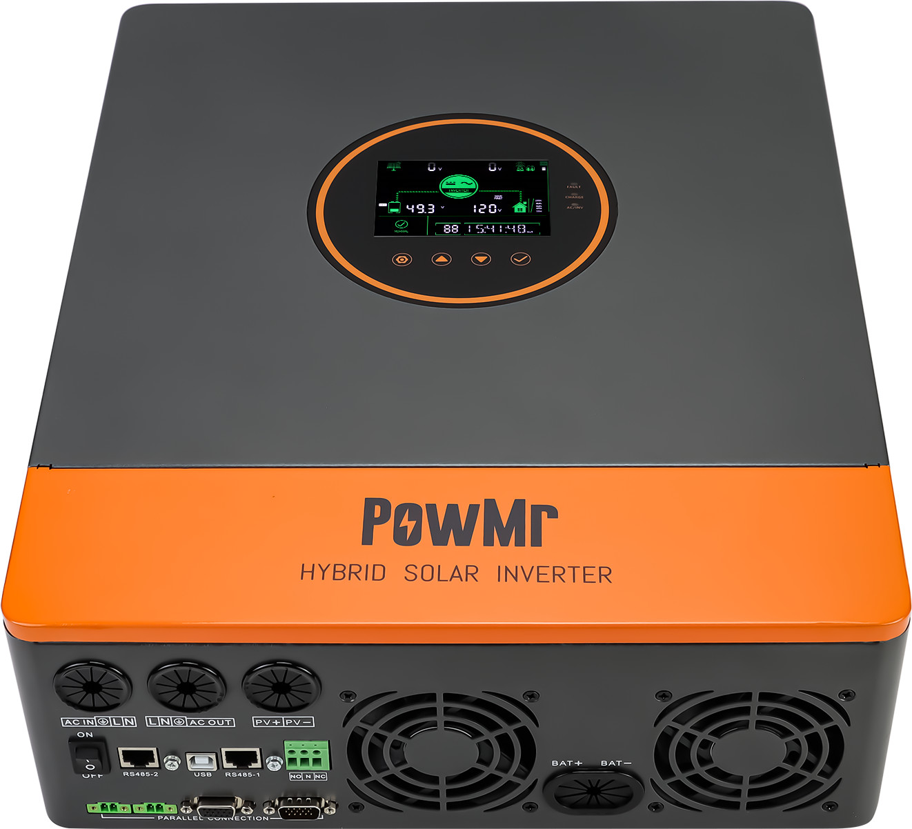 5200W 48V Solar Hybrid Inverter Split Phase 120V 240V 100A MPPT Controller 500V