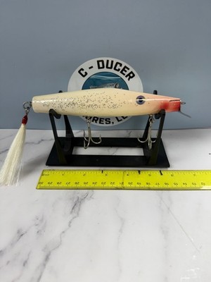 Custom Slope Head metal lip swimmer lure.