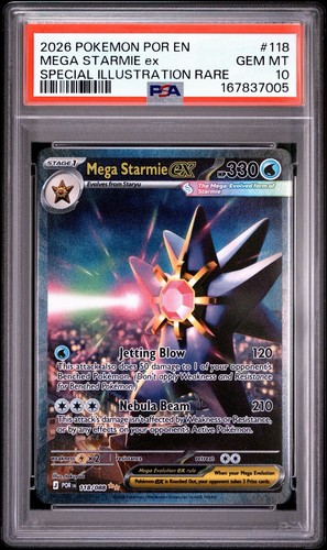 Mega Starmie ex graded PSA 10 for sale on eBay