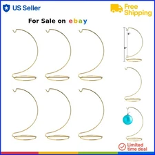 Ornament Display Stand Gold Metal 8 Inch Tall Pack of 6 Decorative Holds