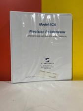 STRASBAUGH 6CA Precision Polishmaster Operations and Maintenance Manual