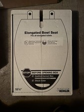 Kohler Elongated Toilet Seat 18 5/8 in Quiet-Close ReadyLatch Hinge