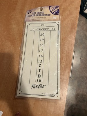 New Cricket Dry Erase Scoreboard   Sealed Package (Aged Packaging, See Notes)
