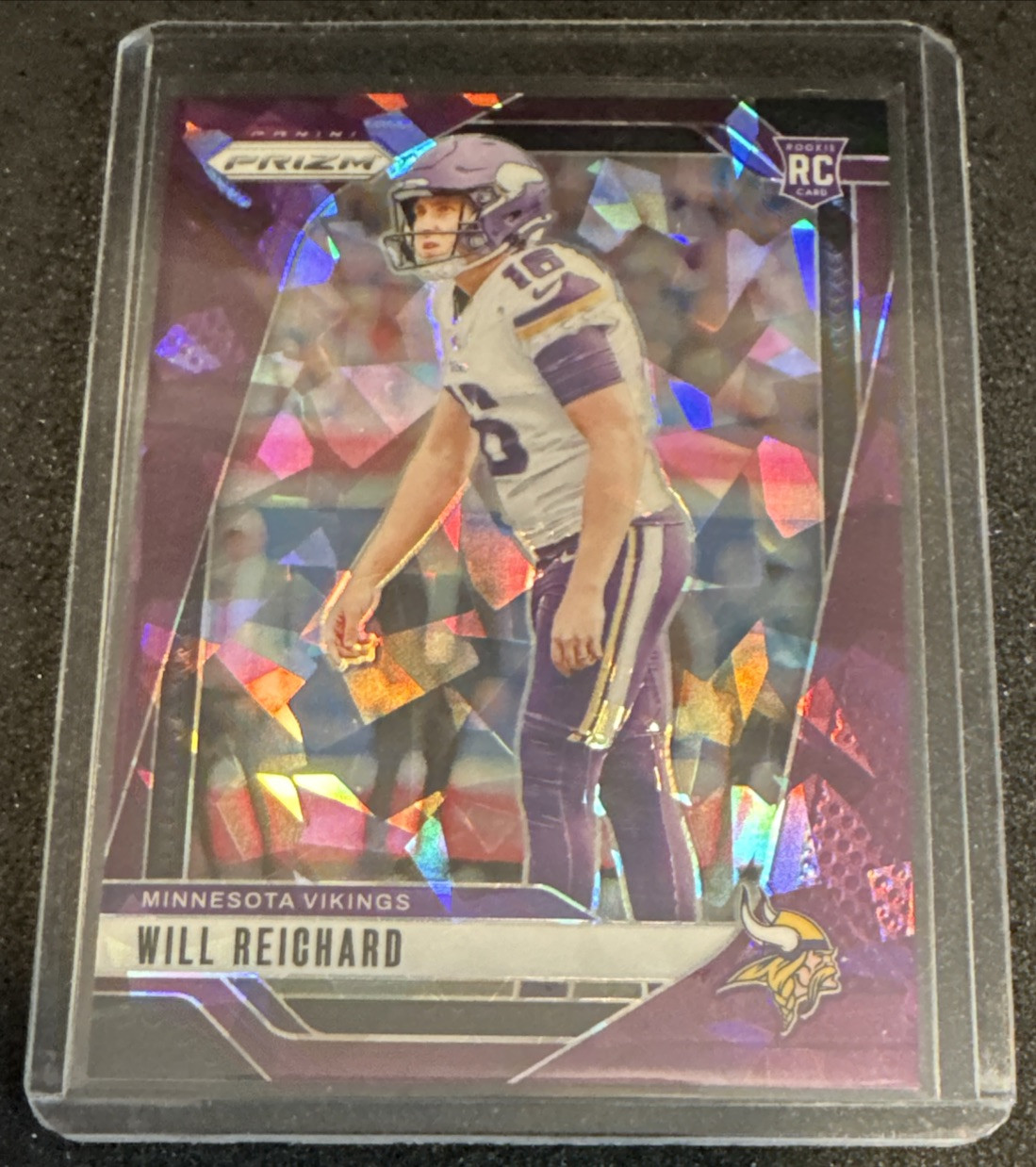 2024 Prizm Will Reichard Purple Ice Prizm /225 RC Color Match Vikings Rookie 🔥