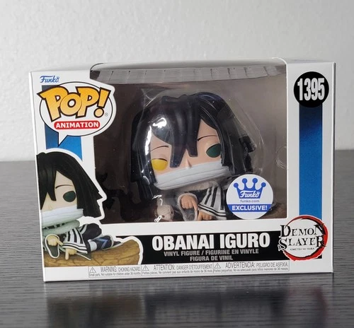 🔥Funko Pop! Demon Slayer: Obanai Iguro #1395 Rare Funko Shop Exc. W/Protector🔥