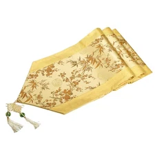 Gold Floral Leaf Table Runner 91x13 Elegant Elegant Dining Decorâ