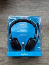 Logitech H390 USB Wired Computer Headset Noise-Cancel Mic Black