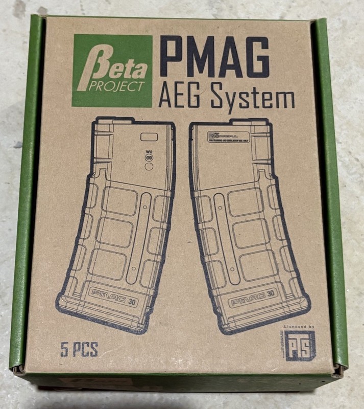 Magpul Licensed PTS Airsoft Magazine PMAG 30  5.56 x 45 (5) Pack Mint In Box!