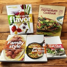 Weight Watchers PointsPlus Lot of 5 Cookbooks Turn Up Flavor What To Eat Now