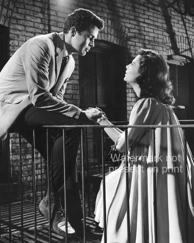 Richard Beymer Natalie Wood Photo 8x10 West Side Story Tony Maria Film Scene