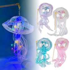 Color DIY Jellyfish Lamp Lantern Mermaid Jellyfish Light Lantern Girls OY