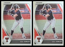 2021 Prizm Draft Picks Cal Conley Lot #PDP126 Texas Tech/Atlanta Braves Prospect