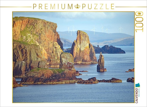 Calvendo Puzzle Cliffs On The Shetland Islands | 1000 Pieces, Finished Size 25.2-image