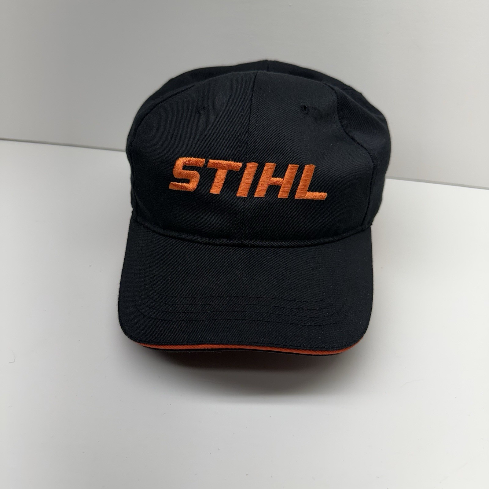 STIHL Spell Out Strapback Hat Black One Size Embroidered Adjustable