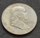 1963‑D Franklin Half Dollar • 90% Silver • Circulated Example • X164