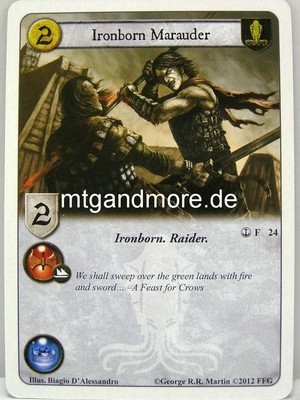 A Game of Thrones LCG - 1x Ironborn Marauder  #024 - The Great Fleet