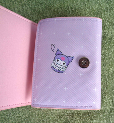 Cute Kuromi Trifold Wallet- Light Purple Outside, Pink Inside- NEW - Picture 3 of 4