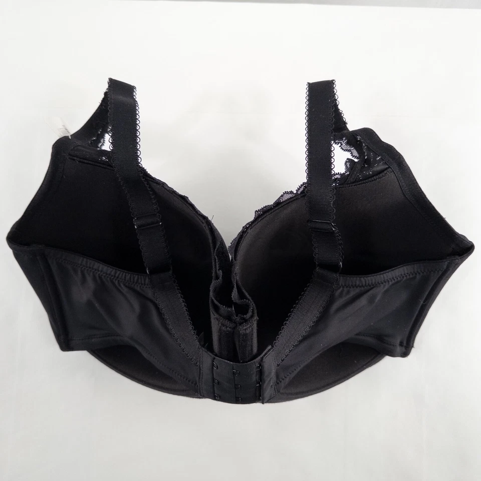 Sujetador Le Mystere 42H Negro Ajuste Completo Con Aros Ligeramente Acolchado 965 Encaje Tisha Nuevo Foto 2 de 4