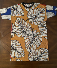 NWOT Adidas Originals x Farm Rio Leaf Pineapple Tee Shirt Dress Women's Size M