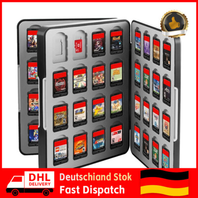 Nintendo Switch Game Case mit 64 Game Holder Slots und 64 SD Micro Card Slots
