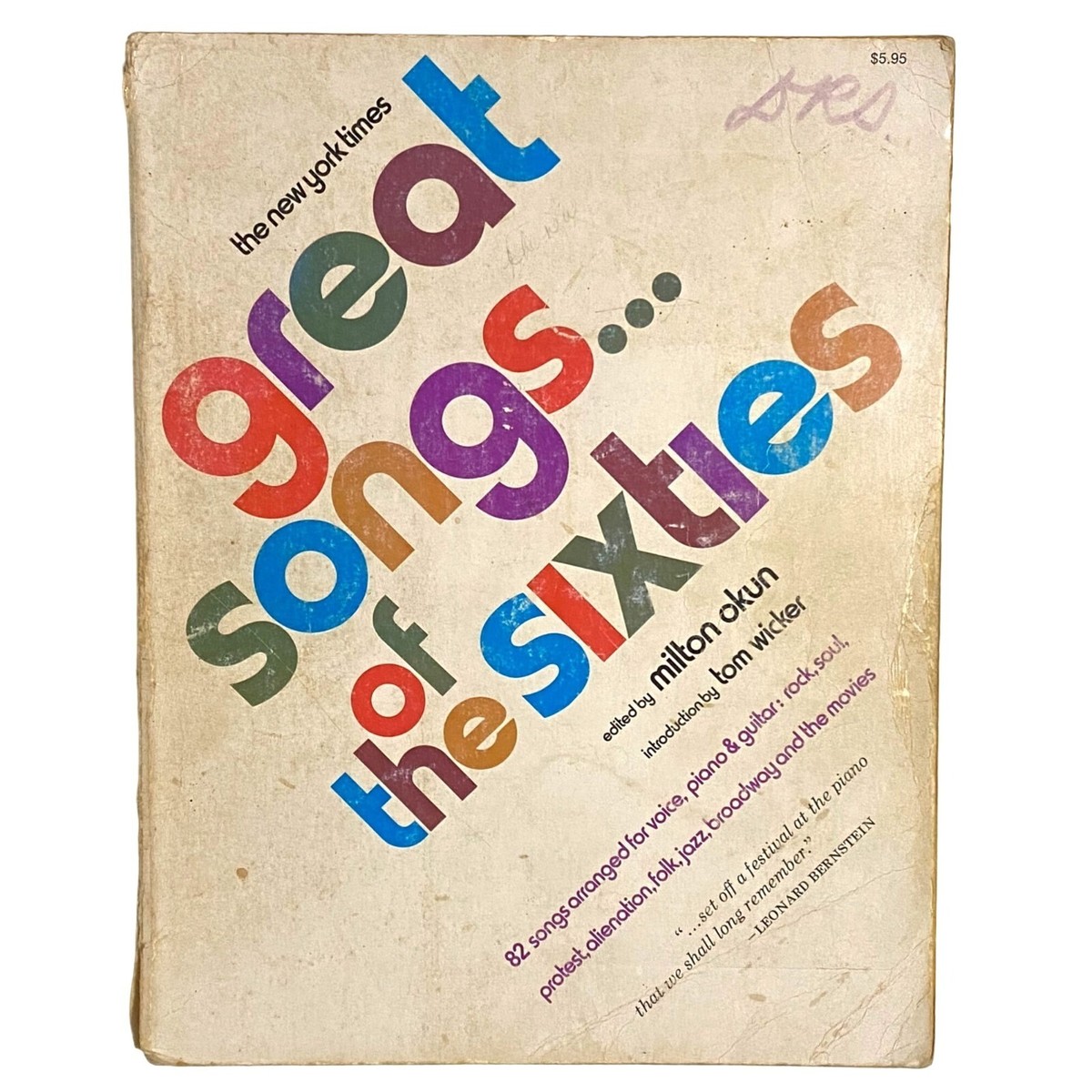 The New York Times Great Songs of the Sixties Paperback