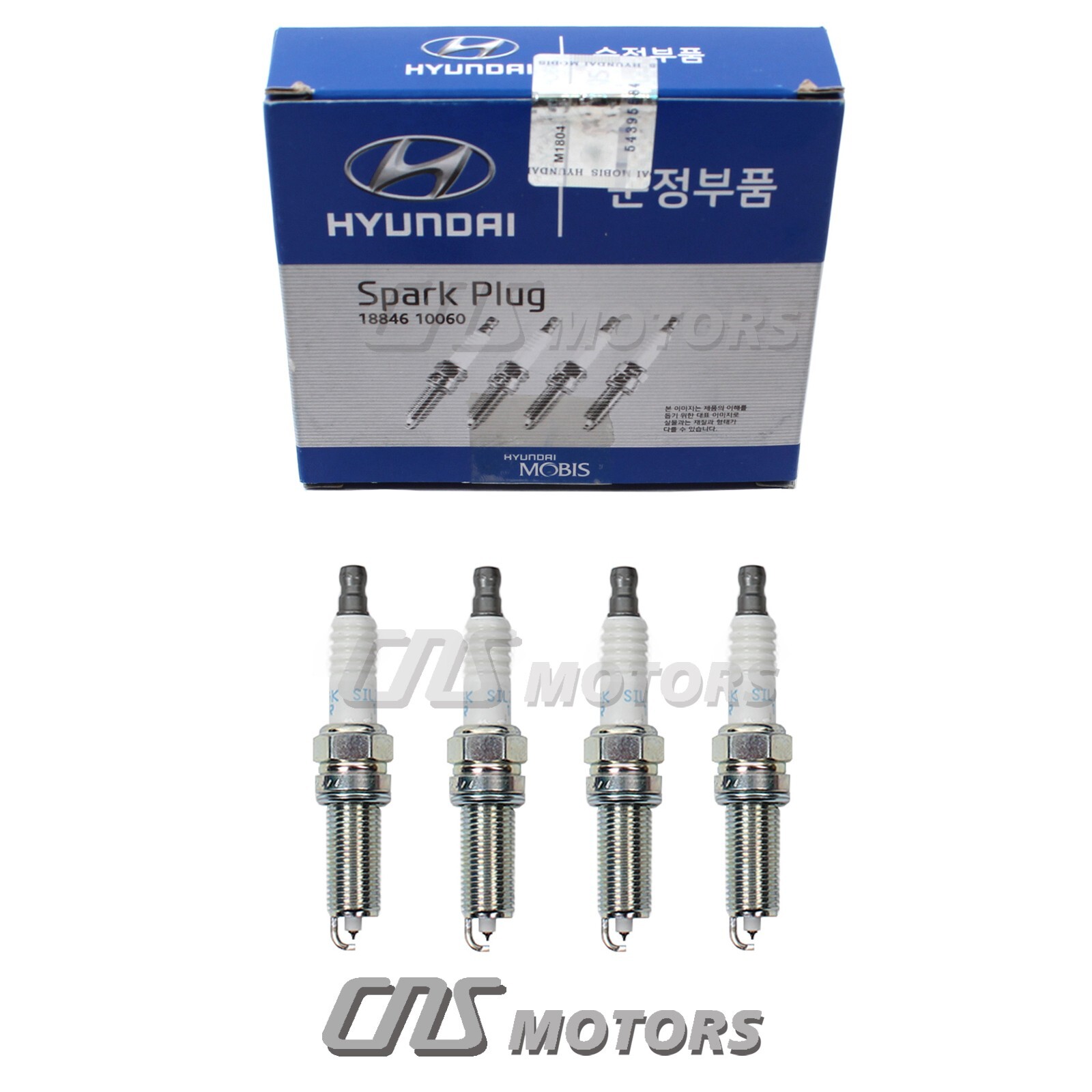 GENUINE Spark Plugs 4PCS for 2012-19 Accent Veloster Rio Soul 1.6L 1884610060