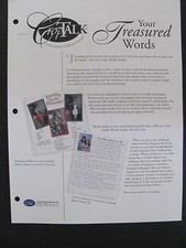 CREATIVE MEMORIES Crop Talk Instruction Sheets 1-75 You Choose - Great Ideas 