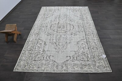 Oushak Türkisch Vintage Teppich 5x8 Kelim Rug Anatolisch Handarbeit Boho Deko...